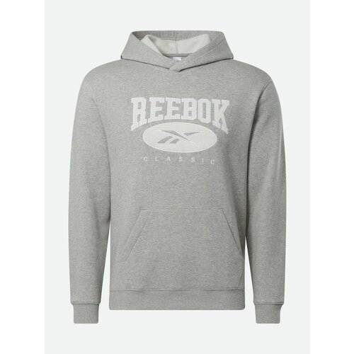 Толстовка Reebok Reebok Archive Essentials Hoodie, серый - изображение №1