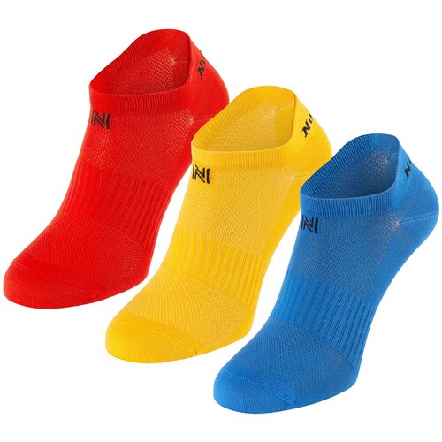Носки Norfolk, 3 пары, желтый, красный (синий/красный/желтый/многоцветный)