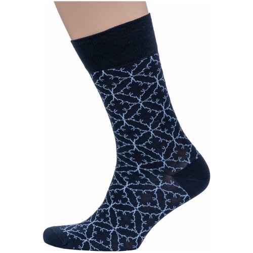 Мужские носки Sergio di Calze, 1 пара, классические, синий (синий/тёмно-синий)