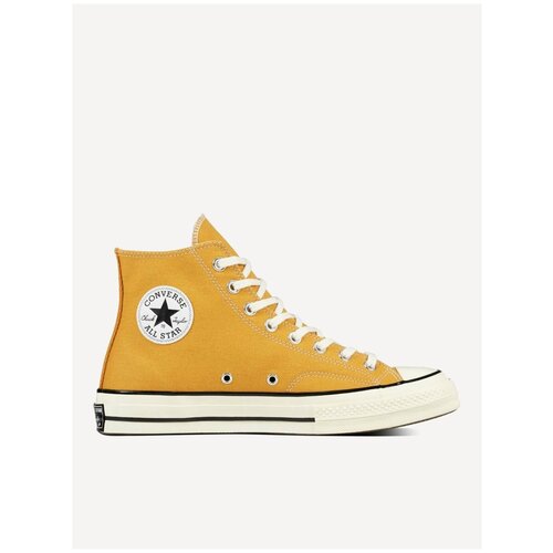 Кеды Converse, летние, повседневные, высокие, желтый - изображение №1