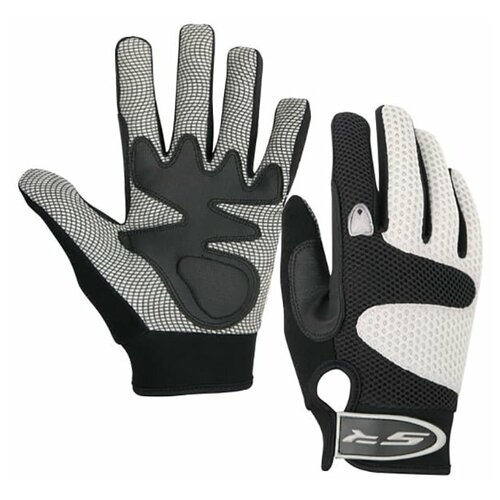 Перчатки STELS, черный, серый (серый/черный/белый)