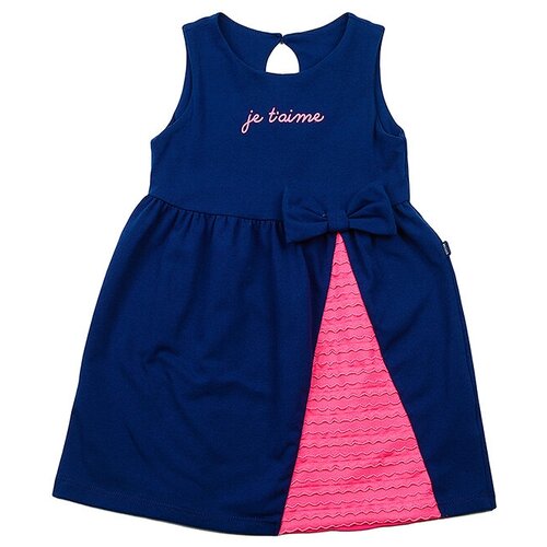 Платье Mini Maxi, хлопок, трикотаж, синий, красный (синий/красный)
