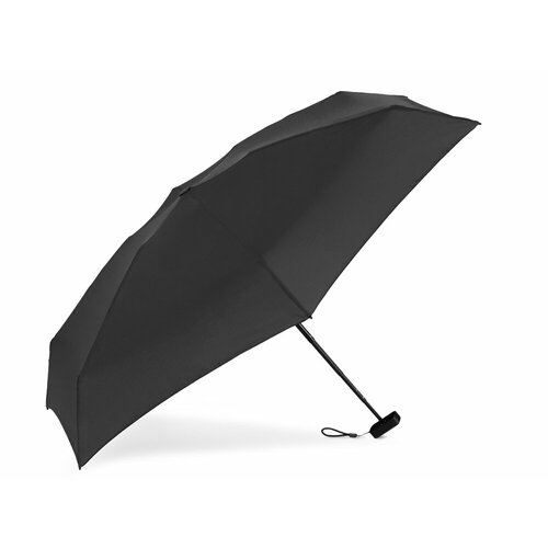 Зонт механика, 3 сложения, черный - изображение №1