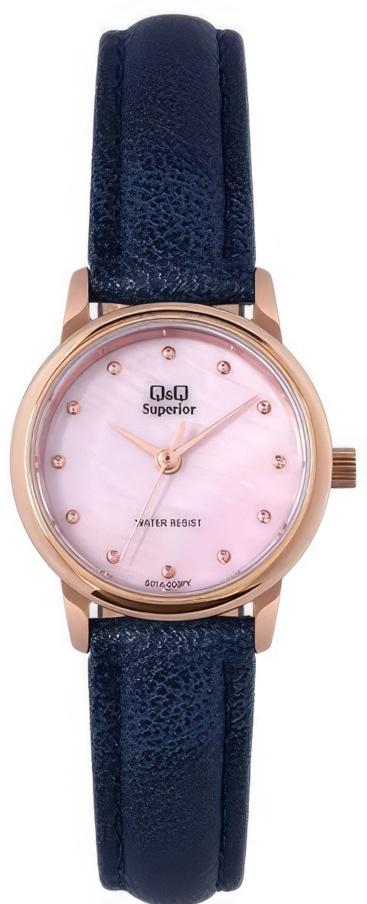 Наручные часы Q&Q Superior Наручные часы Q&Q S01AJ003PY, розовый - изображение №1