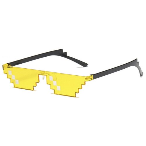 Солнцезащитные очки Pixel Crew, желтый, черный (черный/желтый)