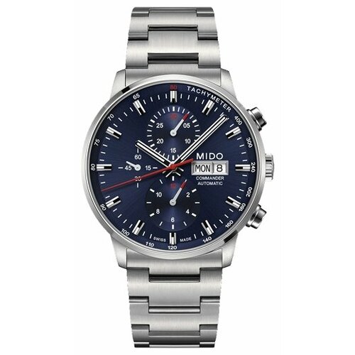 Наручные часы Mido M016.414.11.041.00, серебряный, синий (синий/серебристый)