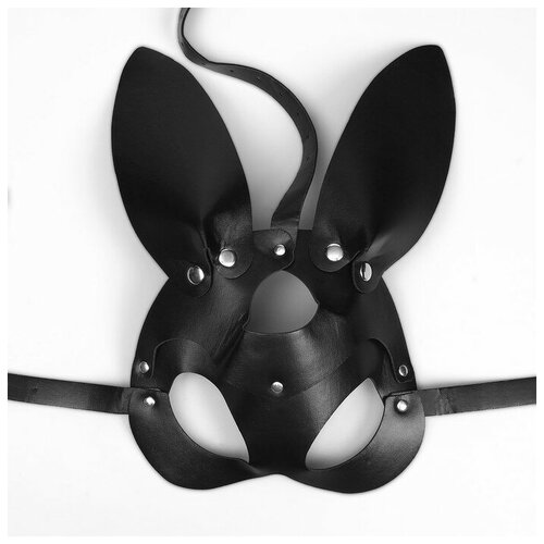 Карнавальная маска "Непослушная зайка" (черный)