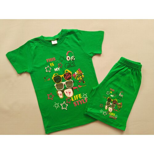 Комплект одежды Chechak kids, зеленый - изображение №1