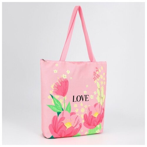 Рюкзак  шоппер NAZAMOK, розовый - изображение №1