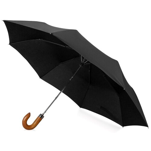 Зонт Rimini, полуавтомат, 3 сложения, система «антиветер», чехол в комплекте, черный