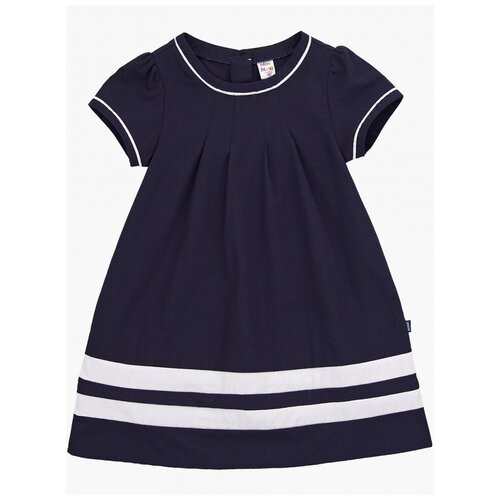 Платье Mini Maxi, хлопок, однотонное, синий - изображение №1