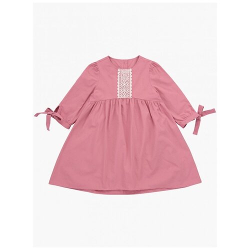 Платье Mini Maxi, хлопок, однотонное, розовый - изображение №1