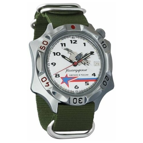 Наручные часы Восток Командирские Мужские наручные часы Восток Командирские 536764, зеленый - изображение №1