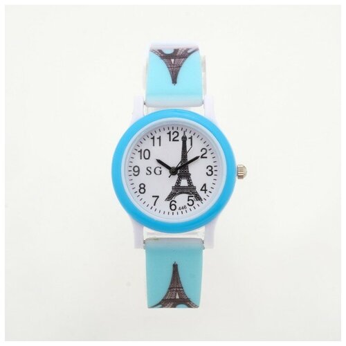 Наручные часы голубой - изображение №1