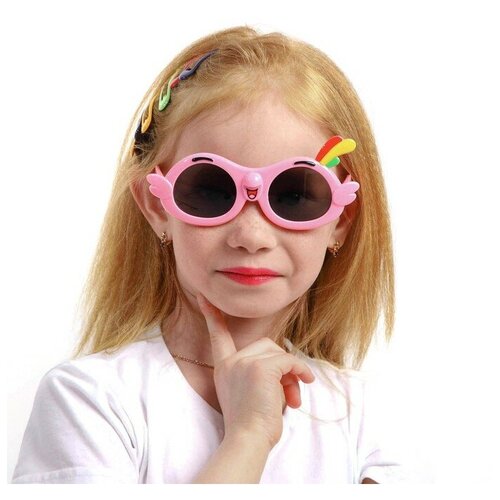 Солнцезащитные очки , розовый (розовый/фиолетовый) - изображение №1