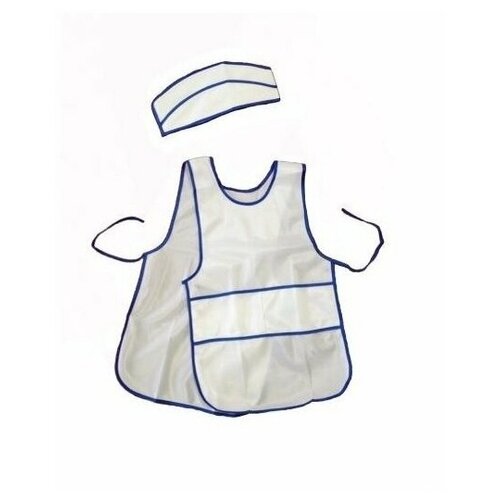 Детский костюм продавца МХ-КС04 32/110-122 (белый) - изображение №1