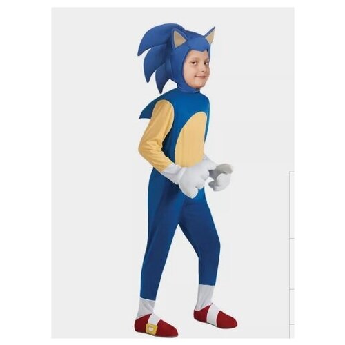Карнавальный костюм cуперёжик Соник, Sonic (синий)