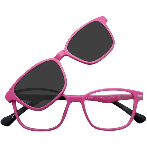 Солнцезащитные очки Forever, розовый - изображение №1