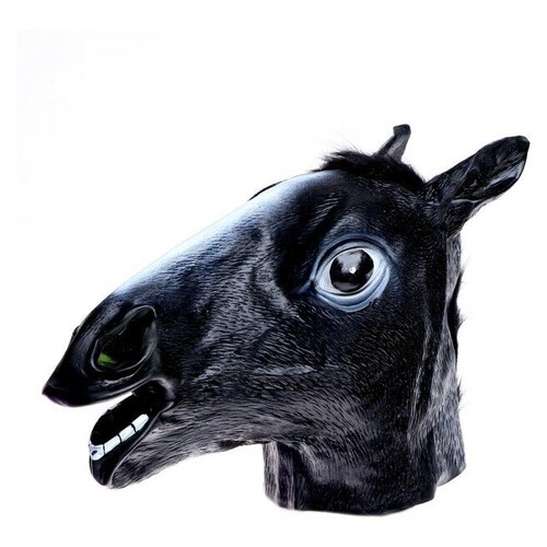 Карнавальная маска «Лошадь», цвет чёрный (черный) - изображение №1