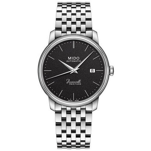Наручные часы Mido Baroncelli Часы Mido Baroncelli M027.407.11.050.00, серебряный, черный (черный/серебристый)