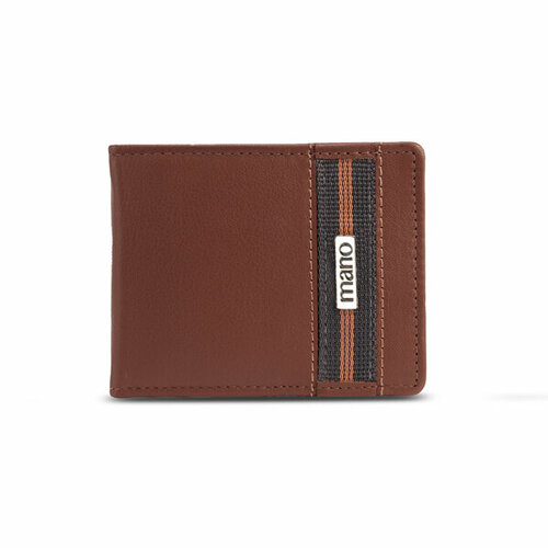 Бумажник Mano M191953002, фактура гладкая, коричневый