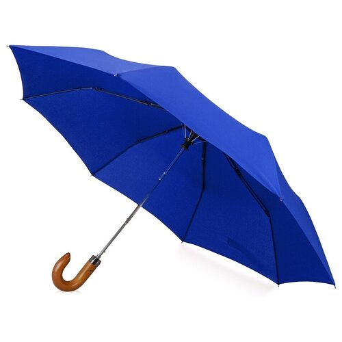 Зонт Rimini, полуавтомат, 3 сложения, система «антиветер», чехол в комплекте, синий (синий/тёмно-синий) - изображение №1