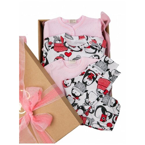 Комплект одежды  lucky child, красный, розовый (красный/розовый/красный-розовый) - изображение №1