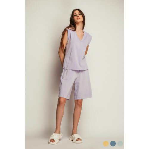 Блуза  Тамбовчанка, фиолетовый (фиолетовый/сиреневый) - изображение №1