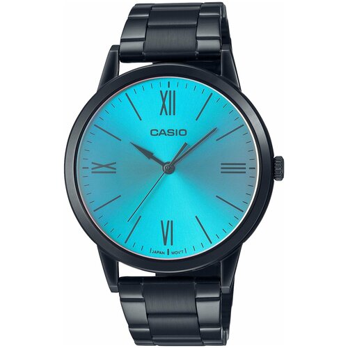 Наручные часы CASIO Collection Наручные часы CASIO MTP-E600B-2B, черный (черный/голубой)