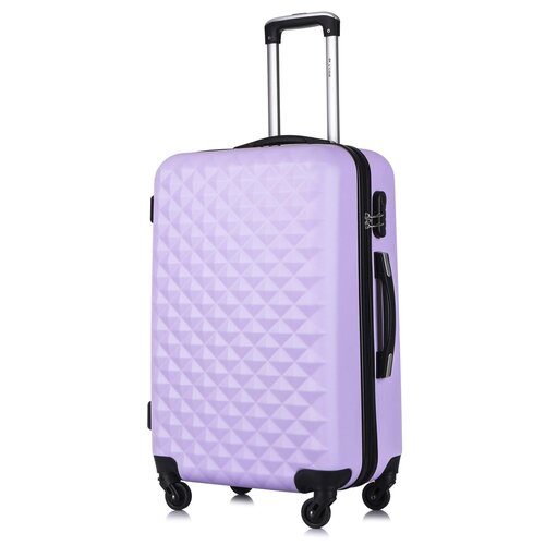 Умный чемодан L'case, 81 л, синий (синий/фиолетовый/тёмно-синий) - изображение №1