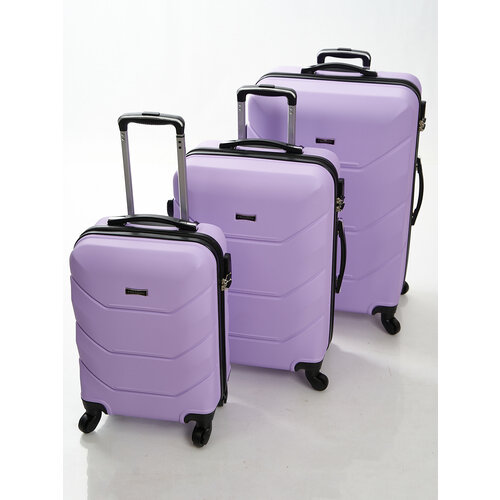 Комплект чемоданов Freedom 29866, 90 л, фиолетовый (фиолетовый/сиреневый)