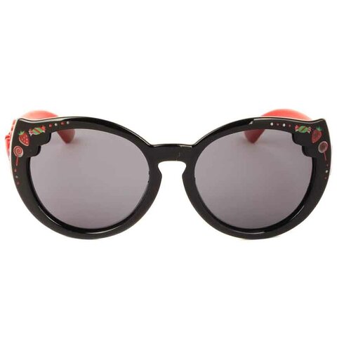 Солнцезащитные очки Keluona, черный (черный/красный) - изображение №1
