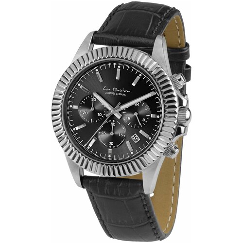 Наручные часы JACQUES LEMANS La Passion LP-111A, наручные часы Jacques Lemans, черный, серый (серый/черный/серебристый) - изображение №1