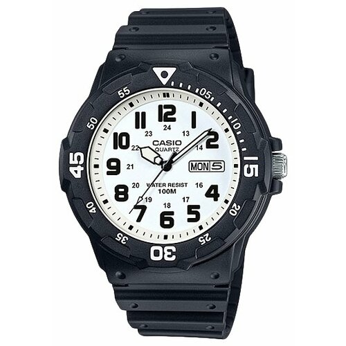Наручные часы CASIO Collection MRW-200H-7B, черный, белый (черный/белый) - изображение №1