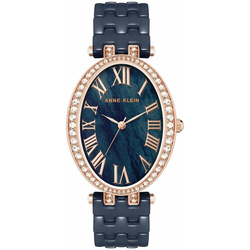Наручные часы ANNE KLEIN Anne Klein 3900RGNV, золотой, синий (синий/розовый/золотистый)