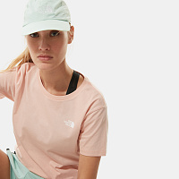 Женская футболка SIMPLE DOME (розовый) - изображение №1