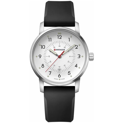 Наручные часы WENGER Avenue Швейцарские наручные часы Wenger 01.1641.113, серебряный (серебристый/белый)