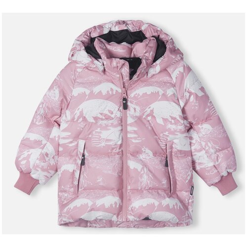 Куртка Reima, розовый, белый (розовый/белый) - изображение №1