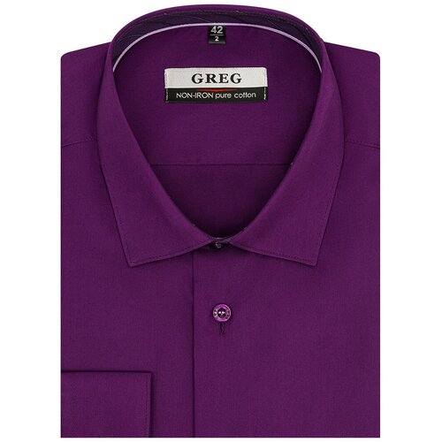 Рубашка GREG, фиолетовый - изображение №1