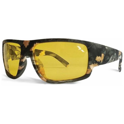 Солнцезащитные очки Триколор, черный (черный/желтый) - изображение №1