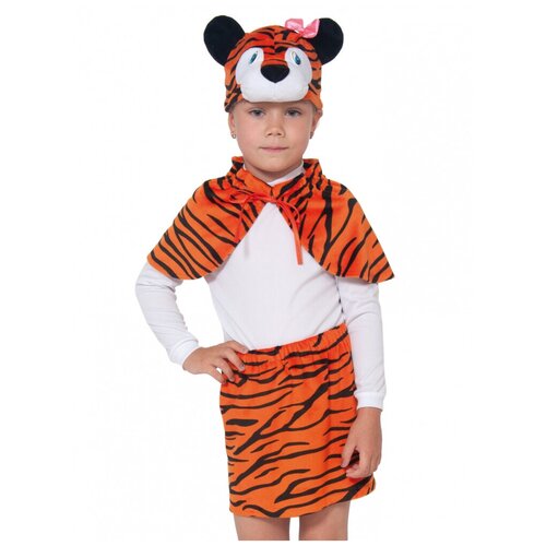 Детский костюм Тигрица (14305) 92-116 см (черный/оранжевый/рыжий)