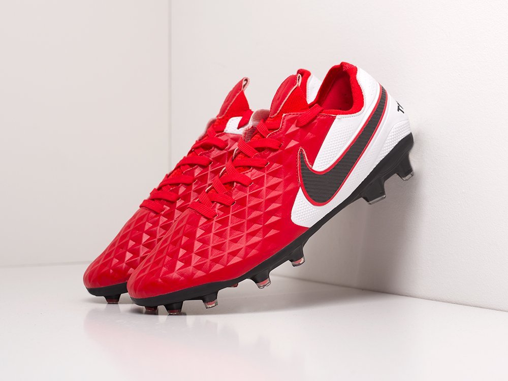 Футбольная обувь Nike Tiempo Legend VIII Elite FG (красный) - изображение №1