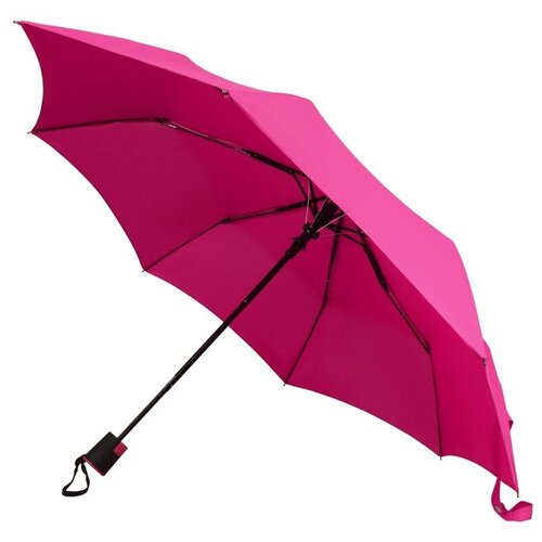 Зонт Rimini, полуавтомат, чехол в комплекте, фиолетовый (фиолетовый/фуксия) - изображение №1