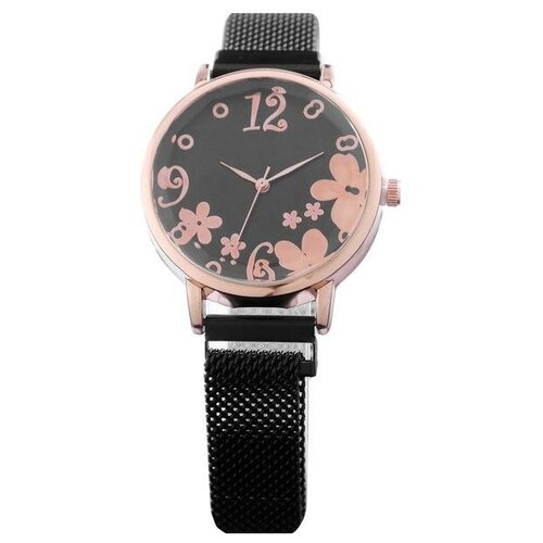Наручные часы NO NAME Часы наручные кварцевые женские "Кали", d-3.4 см, черный - изображение №1