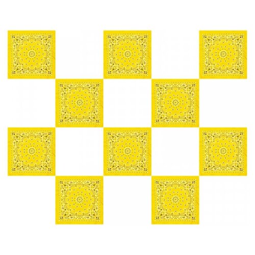 Бандана, желтый (желтый/белый) - изображение №1