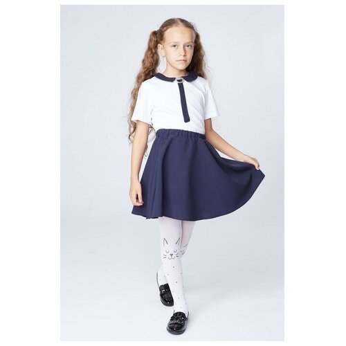 Школьная юбка Альянс-Униформ, синий (синий/тёмно-синий) - изображение №1