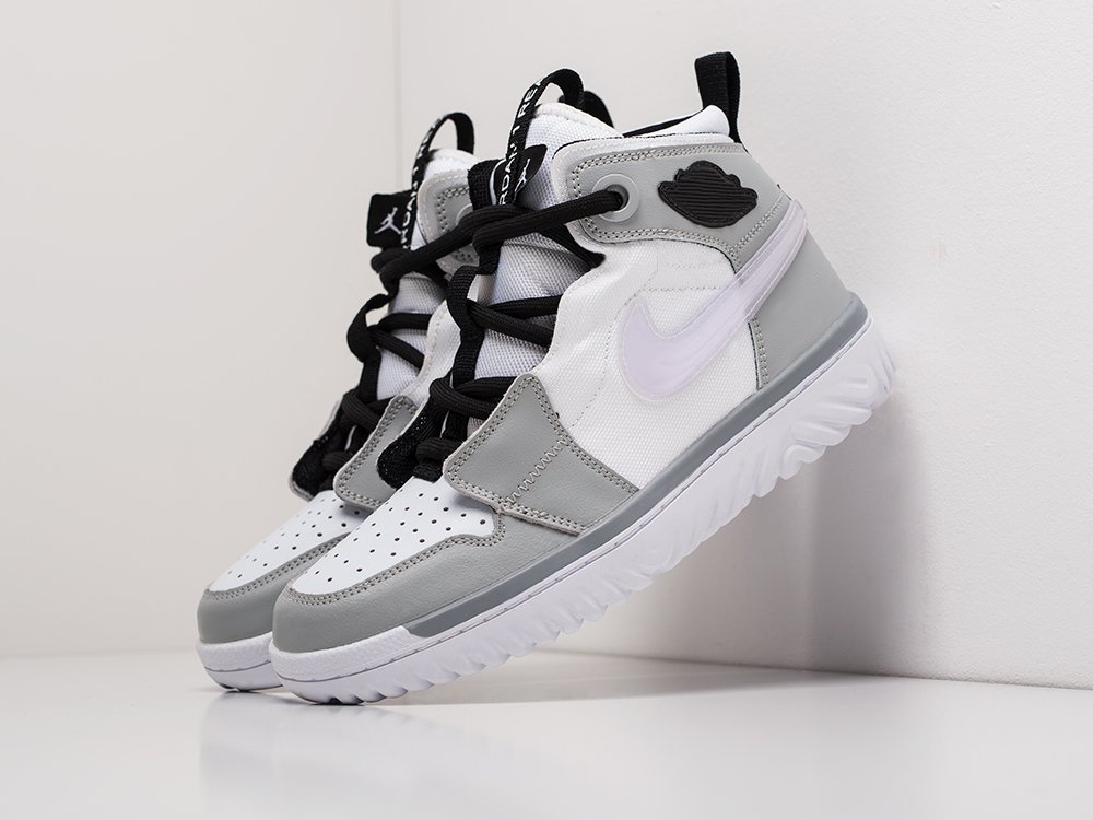 Кроссовки Nike Air Jordan 1 React High (серый) - изображение №1