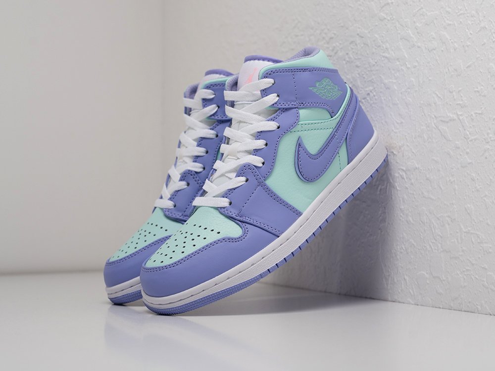 Кроссовки Nike Air Jordan 1 (голубой) - изображение №1