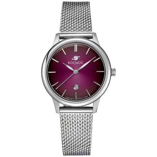 Наручные часы Космос K 601.10.34, фиолетовый, серебряный (фиолетовый/серебристый)