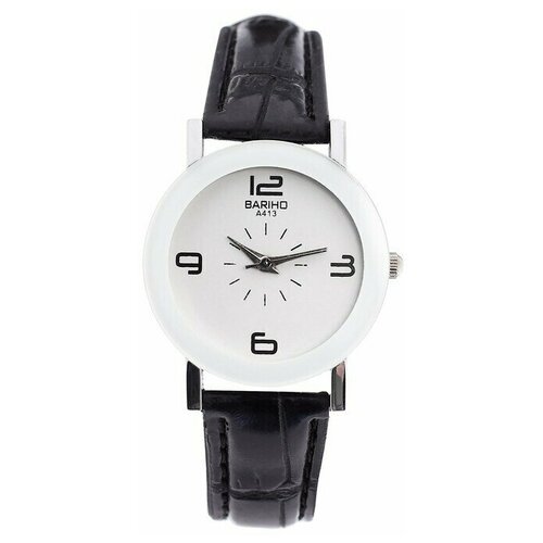 Наручные часы Часы наручные женские "Айвинс", ремешок экокожа, d 3 см , микс, черный